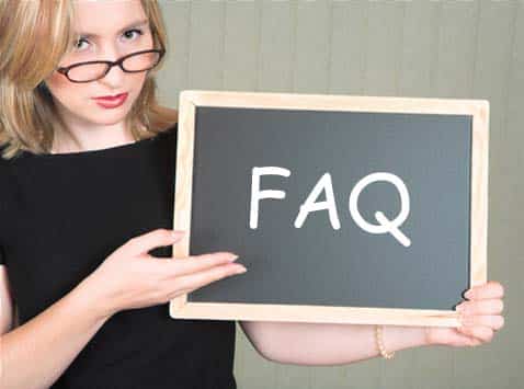 The young lady with the little blackboard with "FAQ" on it wants to know about our ghostwriting services.